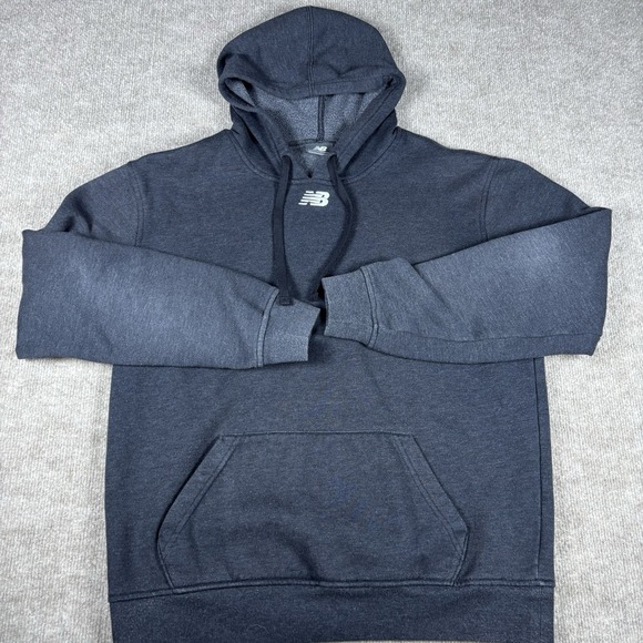 New Balance Other - New Balance Men's Pullover Hoodie Size Small Black/gray‎ Logo Sweatshirt Fleece